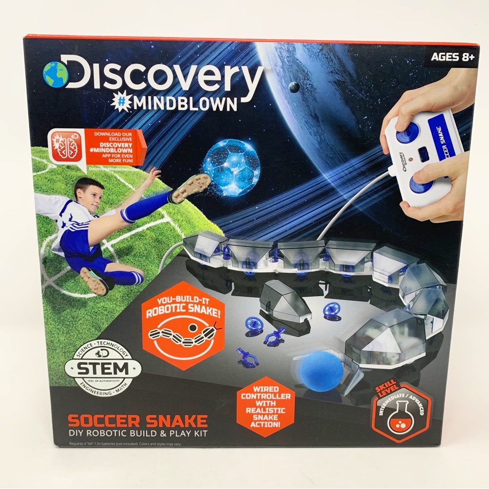 NEW Discovery Mindblown Soccer Snake DIY Robotic Build & Play Kit